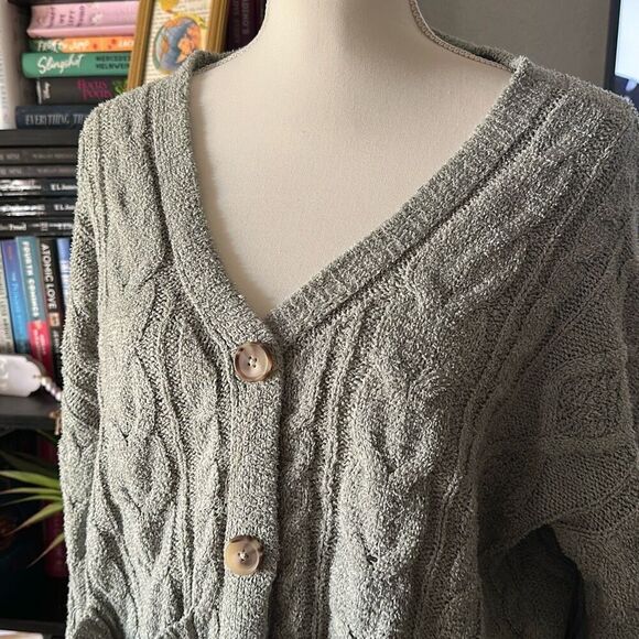 Jessica Simpson Size Medium Pistachio Green cardigan - Picture 2 of 7